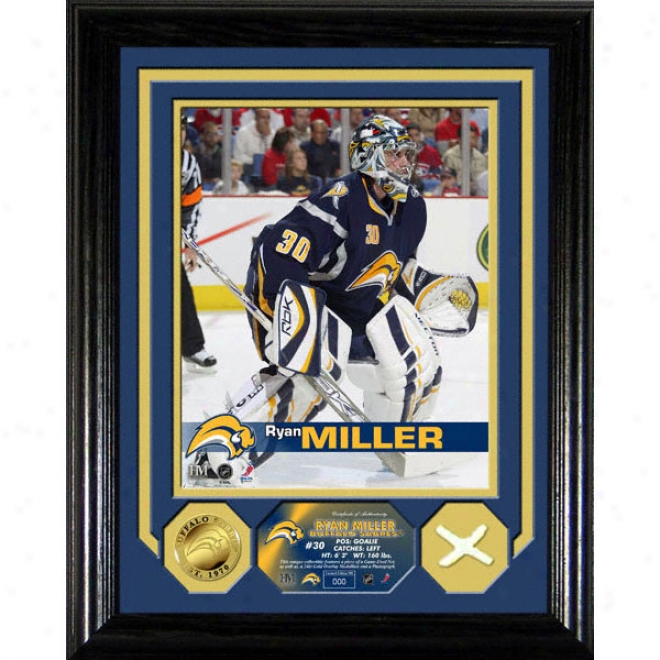 Ryan Miller Buffalo Sabres Photo Mint Wih Game User Net