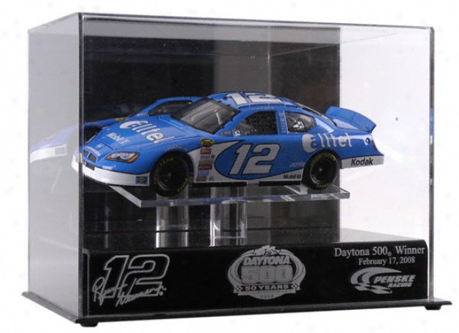 Ryan Newman 2008 Daytona 500 Winner 1/24th Scale Cease Cast Display Case