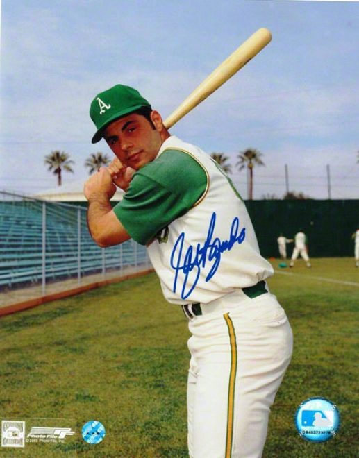 Sal Bando Oakland Athletics Autographed 8x10 Photo Batting Stance