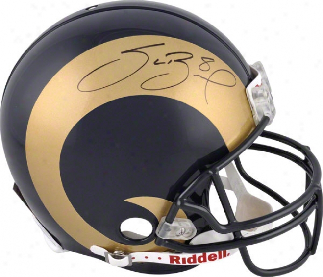 Sam Bradford Autographed Pro-line Helmet  Details: St. Louis Rams, Authentic Ridedll Helmet