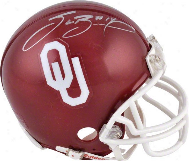 Sam Bradford Oklahoma Sooners Autographed Mini Helmet