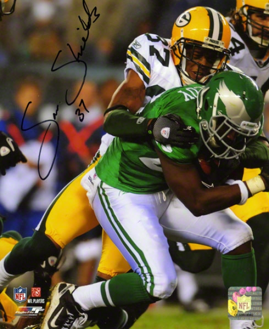 Sam Shields Autographed Photograph  Details: 8x10, Green Bay Packers