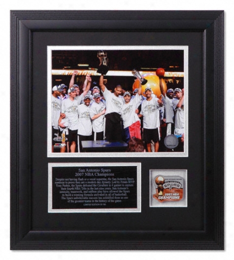 San Antonio Spurs 2007 Nba Champions Framed 8x10 Photograph Display Piece