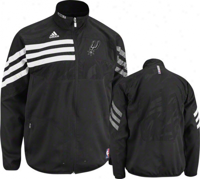 San Antonio Spurs Black 2011-2012 Western Conference On-court Warm-up Jacket