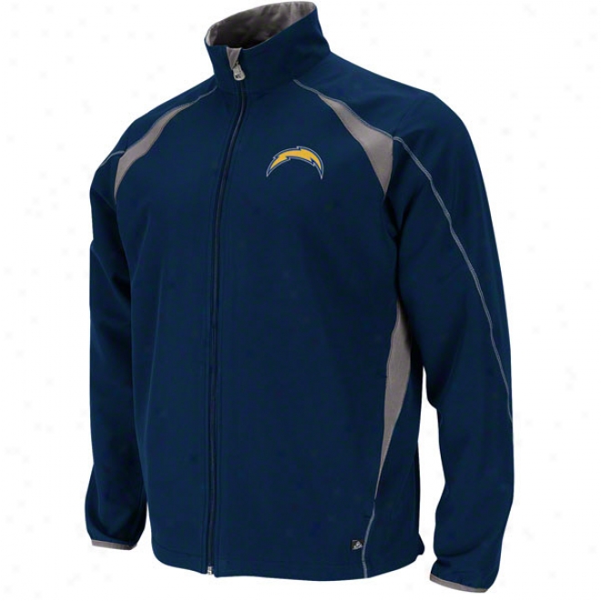 San Diego Chargers Determination Ii Navy Lightweight Full-zip Jacket