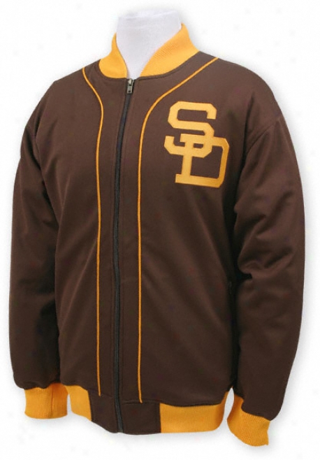 San Diego Padres Mitchell & Ness Sportsman's Track Jacket