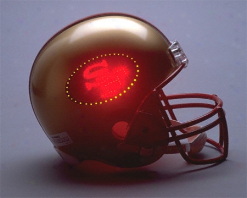 San Francisco 49ers Fiber Optic Full Size Replica Helmet