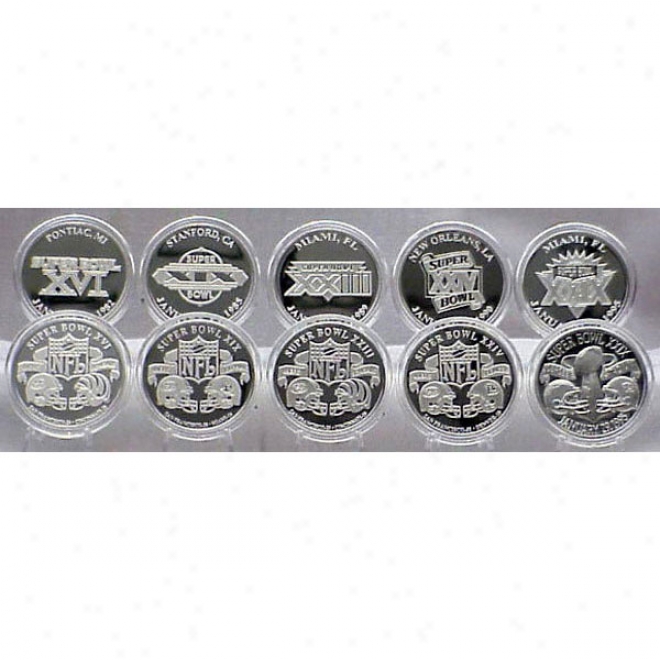 San Francisco 49ers Silver Super Bowl Collectjon Coin Set