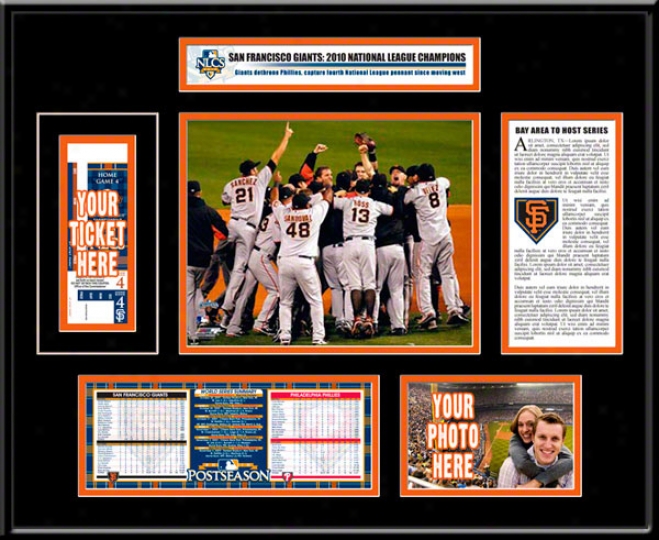 San Francisco Giants 2010 Nlcs Ticket Frame