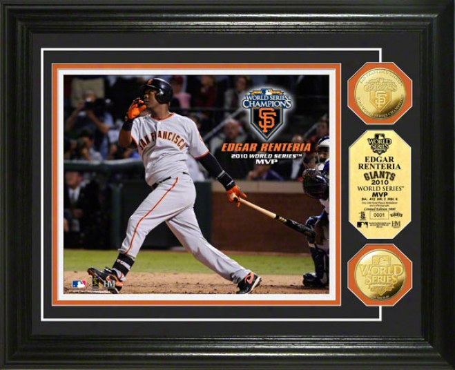 San Francisco Giants 2010 World Series Champions Mvp 24kt Gold Coun Photo Mint