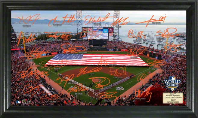 San Francisco Giants 2010 World Series Champions Signature Fields