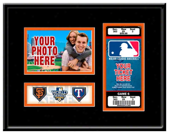 San Francisco Giants 2010 World Series Photo & Tiket Condition