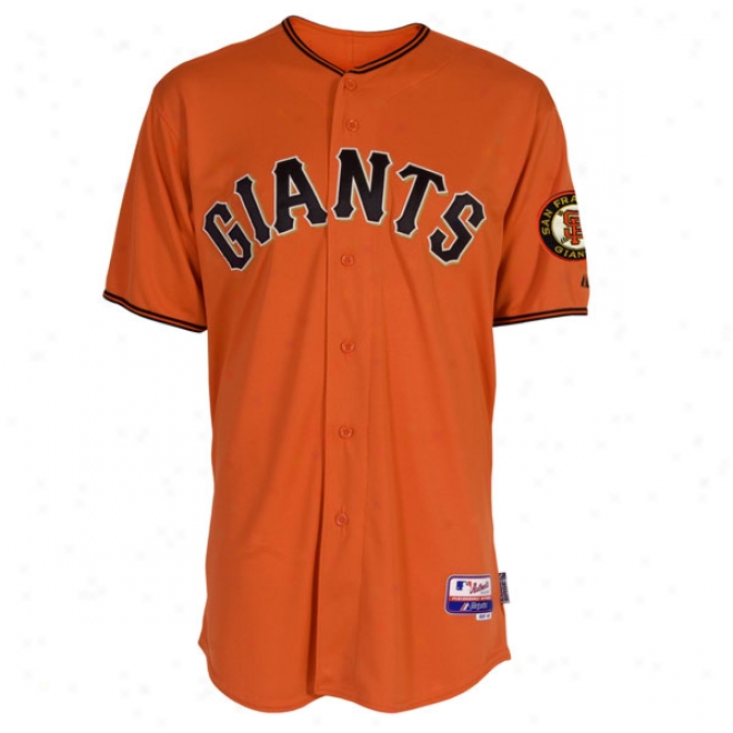 San Francisco Giants Alternate Orange Authentic Cool Base␞ On-field Jersey Without World Series Patch