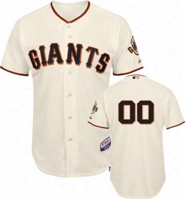 San Francisco Giants - Any Player - Genuine Cool Base␞ Home Ivory On-field Jersey Withour World Series Tract