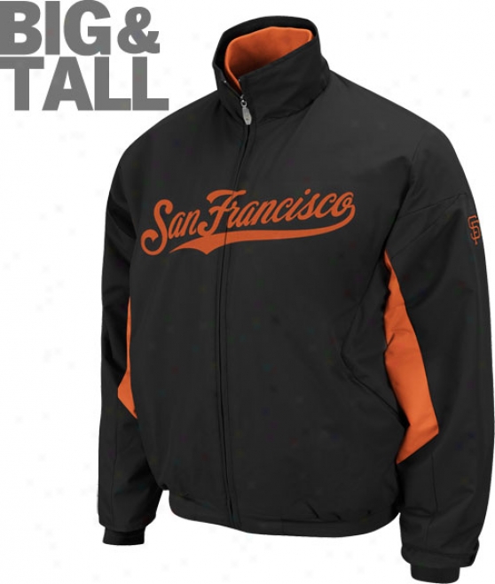 San Francisco Giants Big & Tall Authentic Collection Black Therma Found Triple Peak Premier Jerkin