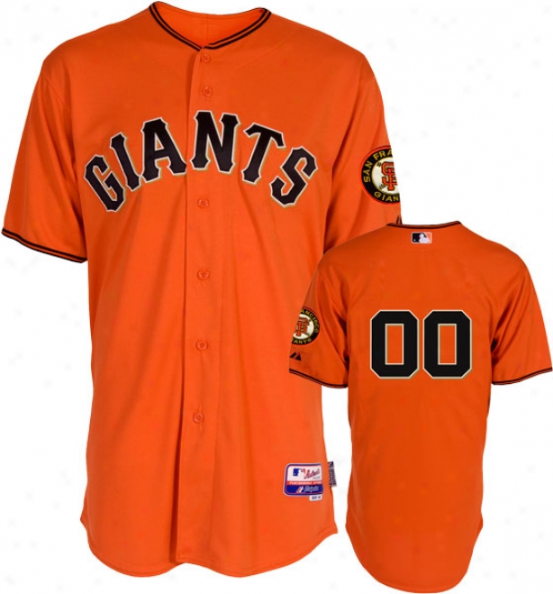 San Francisco Giants Jersey: Any Player Alternate Orange Authentic Cool Base␞ On-field Jersey Without Universe Series Patch