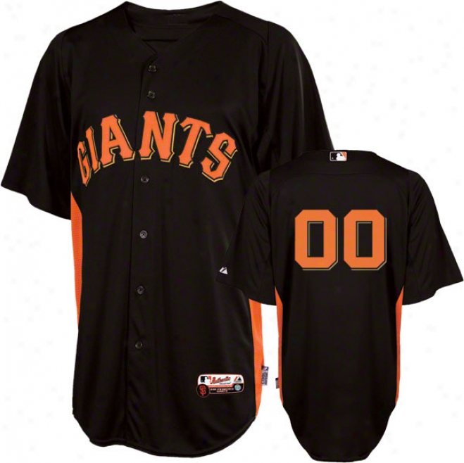 San Francisco Giants Jersey: Any Player Authentic Black On-field Battong Practice Jersey