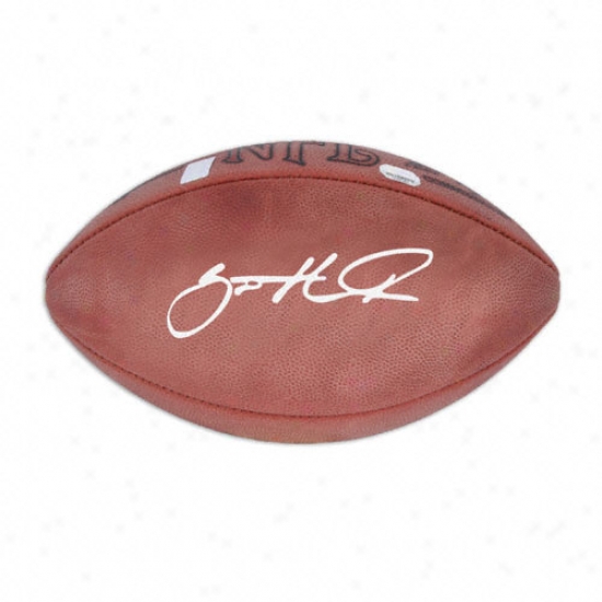 Santonio Holmes Autographed Football  Details: Pro Football