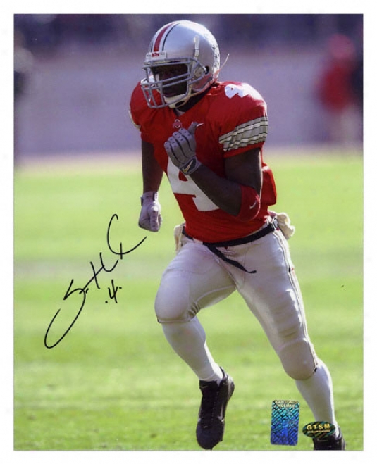 Santonio Holmes Ohio State Buckdyes Autographed 8x10 Photo