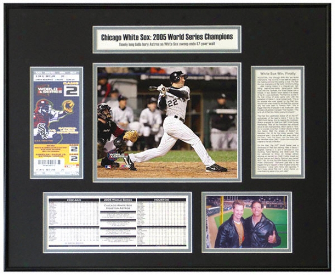 Scott Podsednik Chicago White Sox 2005 World Succession Champions World Series Ticket Frame