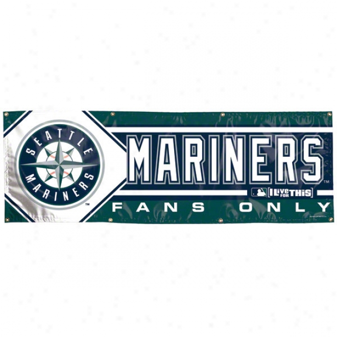 Seattle Mariners 2x6 Vinyl Banner