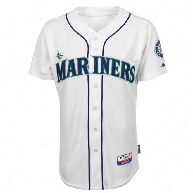 Seattle Mariners Home White Authentic Cool Base␞ On-field Mlb Jersey