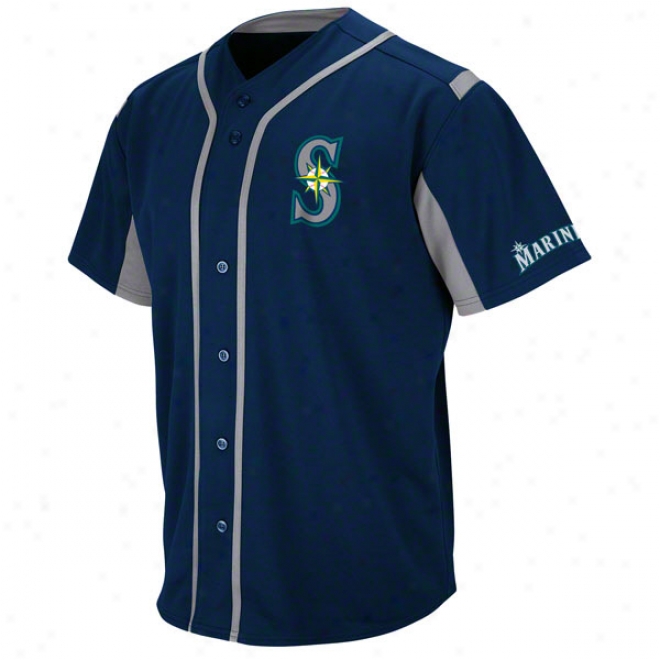 Seattle Mariners Navy Wind-up Jersey