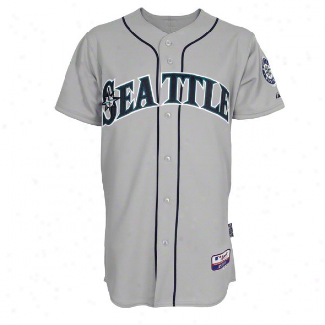 Seattle Mariners Road Grey Authentic Cool Base␞ On-field Mlb Jersey