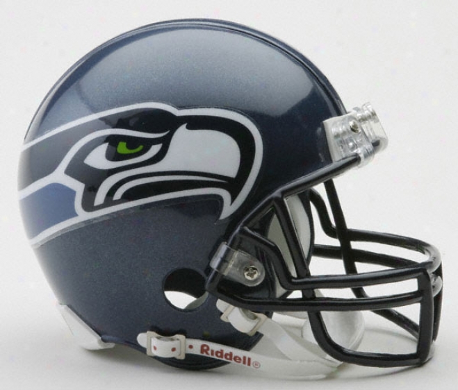 Seattel Seahawks Nfl Riddell Mini Helmet