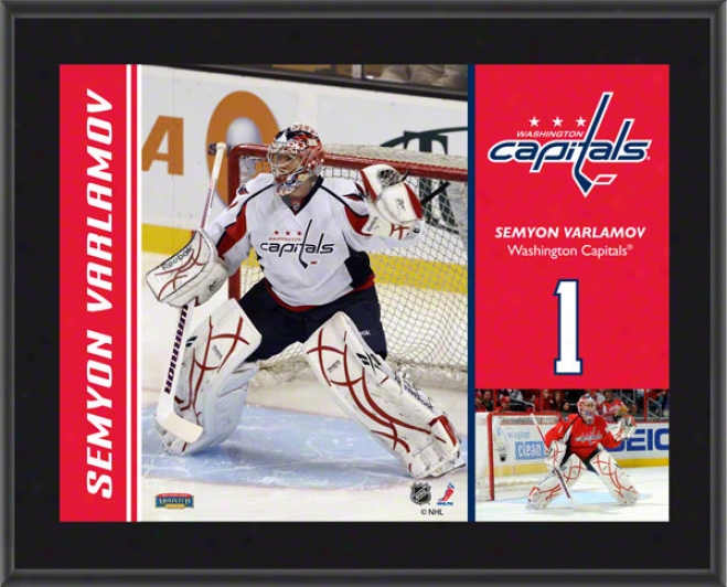 Seymon Varlamov Brooch  Details: Washington Capitals, Sublimated, 10x13, Nhl Plaque