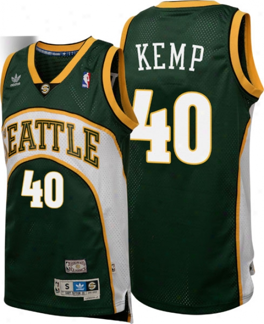 Shawn Kemp Adidas Swingman Seattle Supersonics Jersey