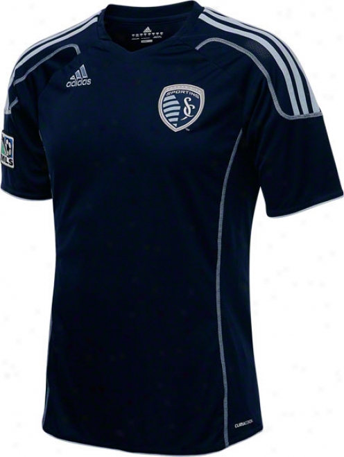 Sporting Kansas City Blue Adidas Autograph copy Away Jersey