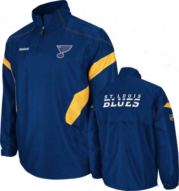 St. Louis Blues Blue Center Ice 1/4 Zip Hot Jacket