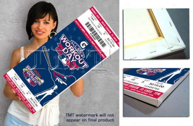 St. Louis Cardinals - 2009 All-star Weekend Home Run Derby - Canvas Mega Ticket