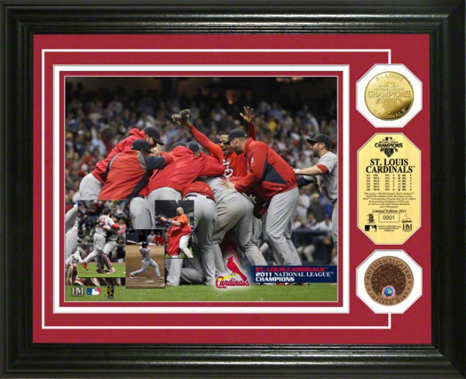 St. Louis Cardinals 2011 National League Champions Infield Di5t Con Phkto Mint