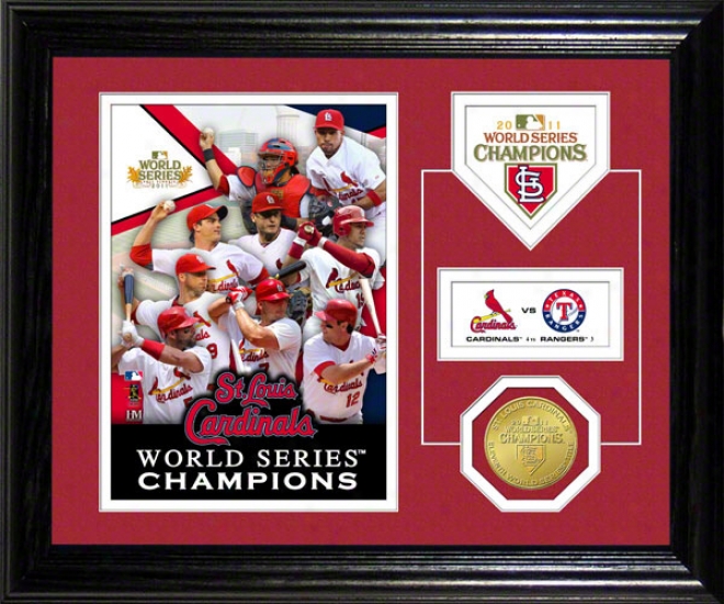 St. Louis Cardinals 2011 Universe Series Chhampions Desk Top Photo Mint