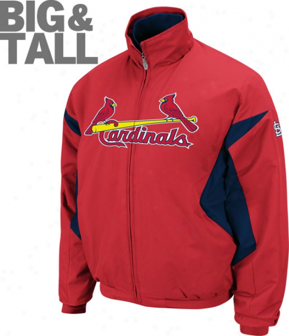 St. Louis Cardinals Big & High Authentic Collection Red Therma Base Tfiple Peak Premier Jerkin