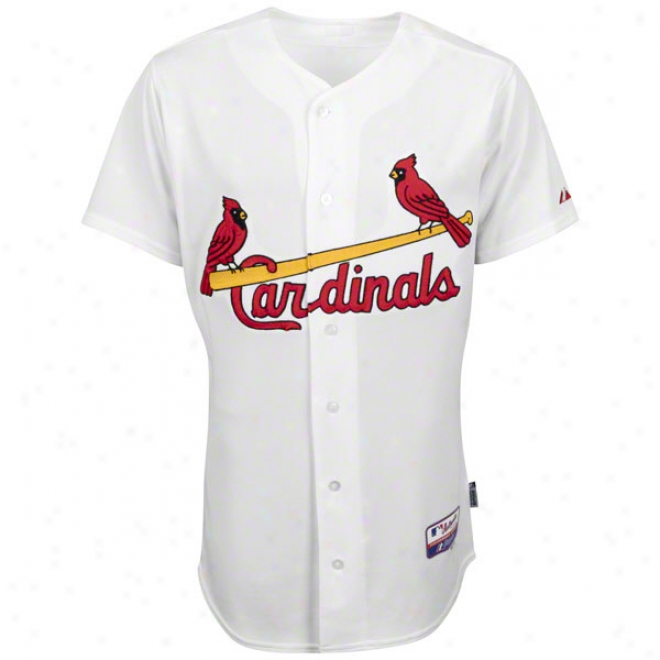 St. Louis Cardinals Home White Authentic Cool Base␞ On-field Mlb Jersey