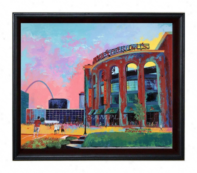 St. Louis Cardinals - &quotbusch Stadium&quot - Oversized - Framed Giclee