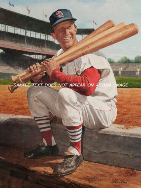 St. Louis Carrinals - &quotmusial&quot - Large - Unframed Giclee