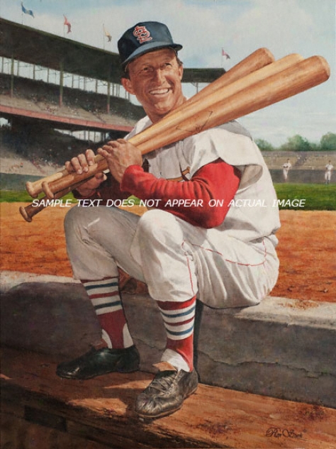 St. Louis Cardinals - &quotmusial&quot - Oversized - Unframed Giclee