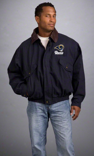 St. Louis Rams Jacket: Navy Reebok Navigator Jacket