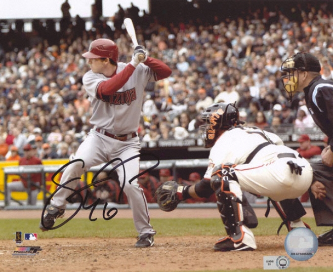 Stephen Drew Arizona Diamondbacks - At Bat - Autographed 8x10 Photograph