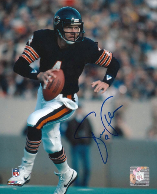 Steve Fuller Chicago Bears - Scramblihg - Autogrpahed 8x10 Photograph