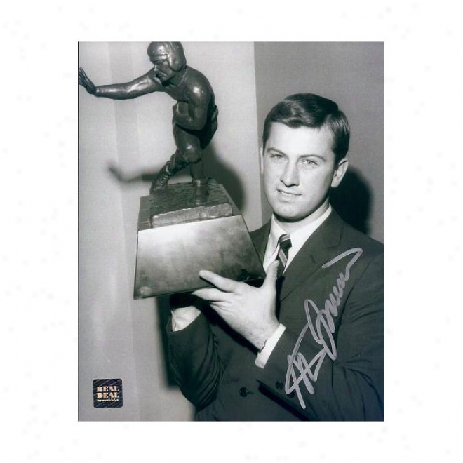 Steve Spurrier Autographed Florida Gators 1966 Heisman Memorial of conquest 8x10 Photo