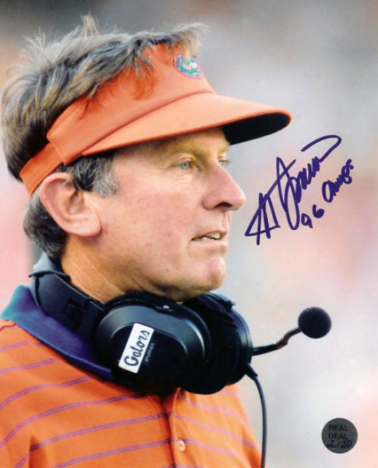 Steve Spurrier Florida Gators - Heisman - 16x20 Autographed Photo With &quot96 Champs&quot Inscription