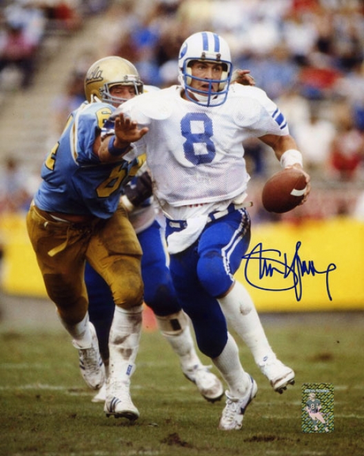 Steve Young Autographed Photograph  Details: Byu Cougars, 8x10