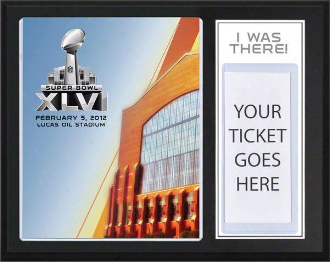 Super Bowl Xlvi Sublimated 12x15 Plaque  Details: New York Giants Vs. New England Patriots, &quoti Was Tn3re&quot