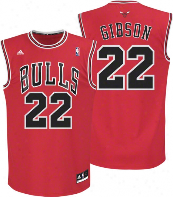 Taj Gibson Jersey: Adidas Revolution 30 Red Replica #22 Chicago Bulls Jdrsey