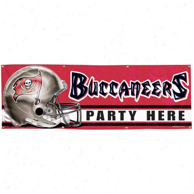 Tampa Bay Buccaneers 2x6 Vinyl Banner